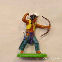 Britains Indiano con arco 1/32 Base in Metallo ('90) soldatino