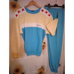 Tuta Garzata Binaghi Grifone Taglia L Maglia e Pantalone Azzurro  Vintage Nuovo