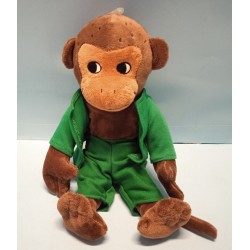 Scimmia Sig Nilsson  Pippi Calzelunghe 33 cm Peluches Vintage Nuova