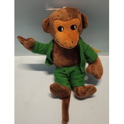 Scimmia Sig Nilsson  Pippi Calzelunghe 20 cm Peluches Vintage Nuova