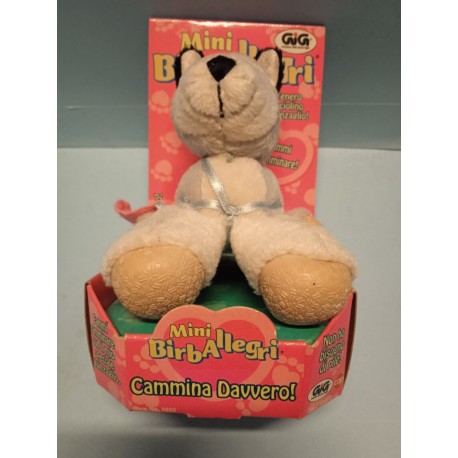 Mini Birballegri Cagnolino cm 11 Peluche  GiG Nuovo con Scatola Vintage