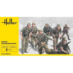 German Panzergrenadiers WW2 - 1:72 plastic figures (Soldatini) Heller New 49606