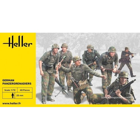 German Panzergrenadiers WW2 - 1:72 plastic figures (Soldatini) Heller New 49606