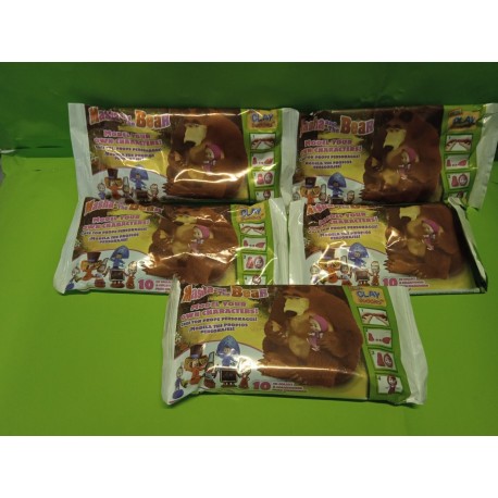 Masha and the Bear Pasta da modellare 5 Bustine Action Figure Nuove Sigillate