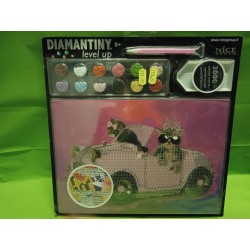 Diamantiny Level up Macchina con Gatto Gioco Creativo Nice Group