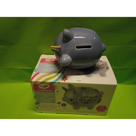 Piggy Maialino Bank Design Kit con Stikers Gioco Creativo Creations Crayola