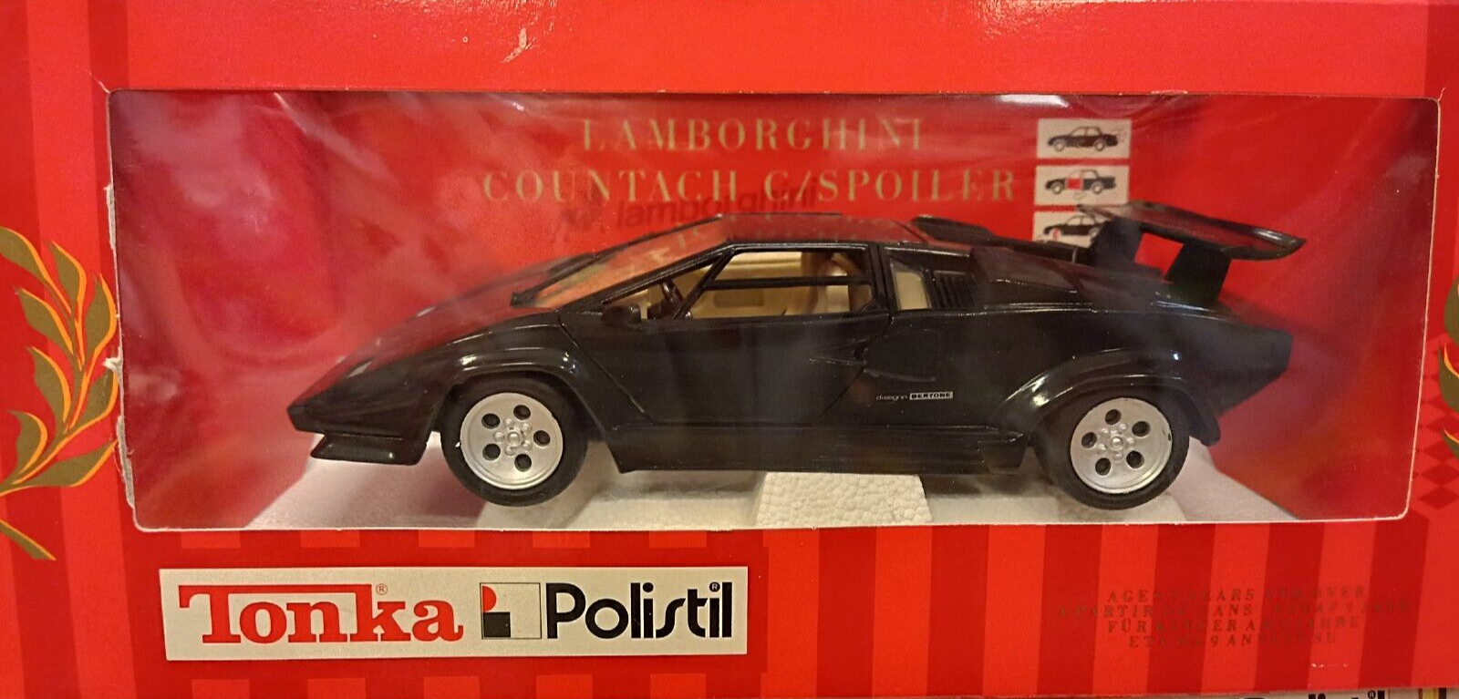 Polistil SB 1/16 1/18 - Lamborghini Countach 5000 Noire