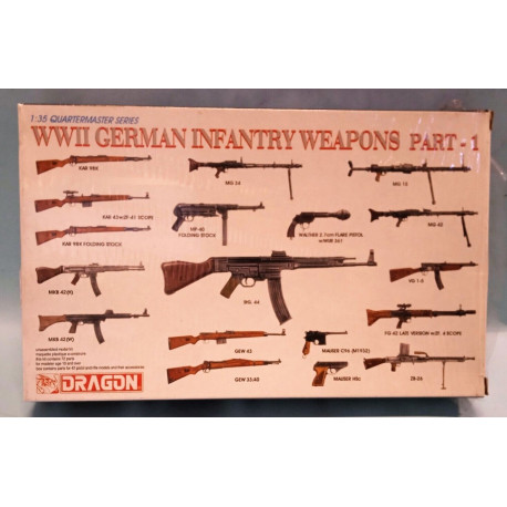 WII German Infantry Weapons Part ! Scala 1/35 Quartermaster Series N°3809 Dragon
