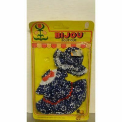 Bijou Boutique - Vestitino blu con fiori e cuffietta per Bambola Bijou - Ceppi R