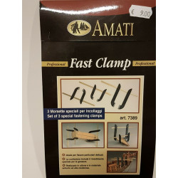 Fast Clamp 3 Mosette per incollaggio Amati Cod 7389
