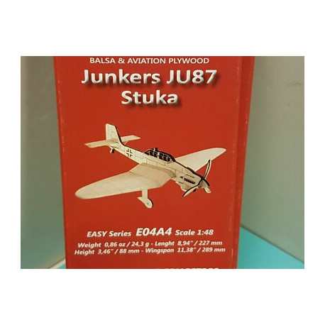 Junkers JU87 Stuka Balsa Aircraft Model Kit scala 1:48 E04A4 Annerfactory