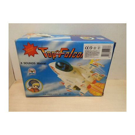 Top Falco Aereo Elettrico per Bambini 8 Suoni Golden Toys Vintage