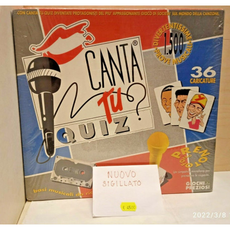 Canta Tu Quiz? Gioco da Tavolo Giochi Preziosi Vintage