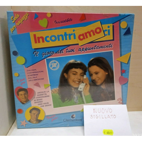 Incontriamoci Il Gioco dei tuoi Appuntamenti Gioco da Tavolo Clementoni Vintage