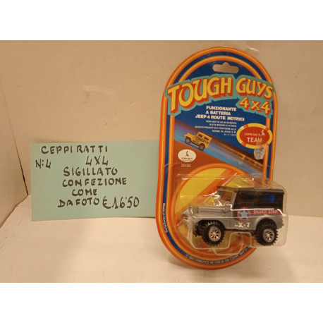Tough Guys 4x4 Silver Star X-7 N 25130 Funzionante a batteria Ceppiratti Vintage