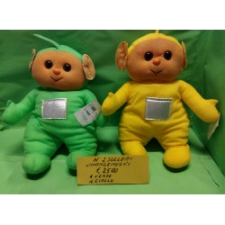 Coppia Personaggi Simpatici Alieni Tipo TTubbies - Morbidi e colorati - Vintage