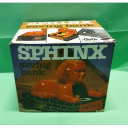 Sphinx Saving Bank - Salvadanaio Sfinge - meccanico a molla '80 GIG Vintage