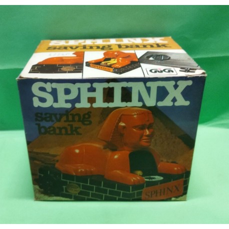 Sphinx Saving Bank - Salvadanaio Sfinge - meccanico a molla '80 GIG Vintage