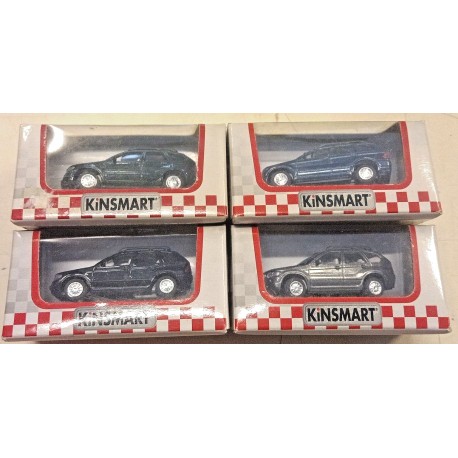 BMW X5 - set di 4 mod. - pullback  1/64 ca (diecast-metal) Kinsmart