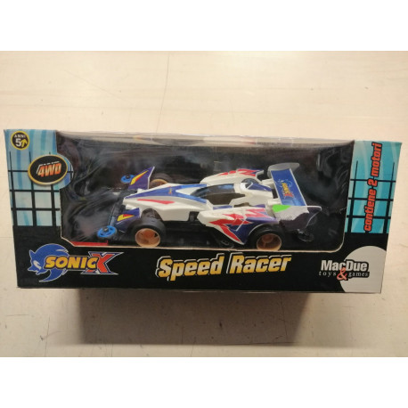 Speed Racer Sonicx - Mini 4WD -  Contiene 2 motori - MacDue - Bianca d
