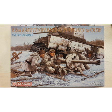 8.8 cm Raketenwerfer 43 Puppchen W Crew Figures Soldiers  Dragon 1/35 N°6097