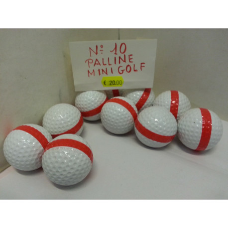 Palline da Mini Golf Set da 10 pz. Vintage
