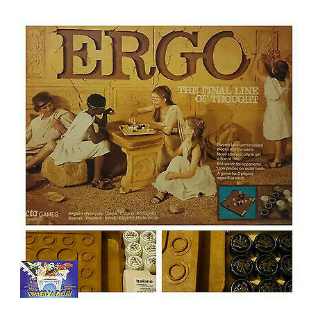 ERGO - Invicta 1977 Vintage boardgame Gioco di strategia Strategy Game UK