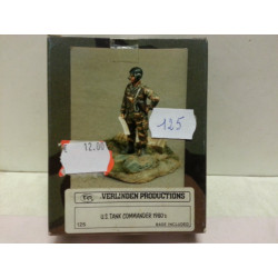 US Tank Commander 1980's  Figures 1 Soldiers Scala 1/35 Cod 125 Verlinden