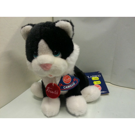 Gatto Camillo bianco e nero 30 cm.Trudi Classico