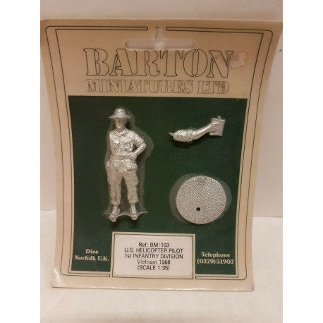 Barton Miniatures US Helicopter Pilot Tst  Vietnam 1968 1:35 Soldiers  N°BM103