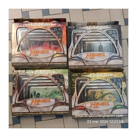 Magic The Gathering PLANECHASE DECKS -set 4 deck differenti 2009 MTG ENG English