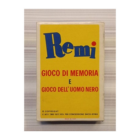 Remi  - Gioco di memoria e Gioco dell'Uomo Nero Dal Negro GIOCO VINTAGE