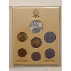 Vaticano 1986 Serie Divisionale Giovanni Paolo II +L.1000 Argento Coins Set VIII