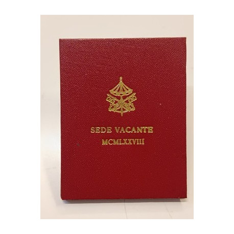 Vaticano 1978 Moneta 500 Lire Argento Sede Vacante MCMLXXVIII Astuccio FDC