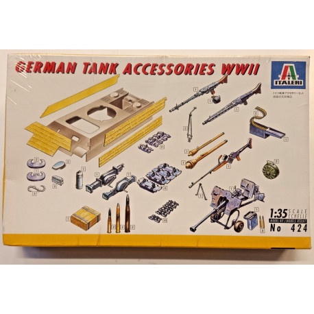 Italeri 424 German Tank Accessories WWII 1:35 Kit Accessori Carri SIGILLATO