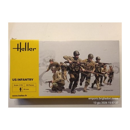 Heller 1/72 US Infantry Fanteria Americana Soldatini Plastica 50 Pz art.49601