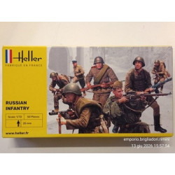 Heller 1/72 Russian Infantry Fanteria Russa Soldatini Plastica 50 Pz art.49603