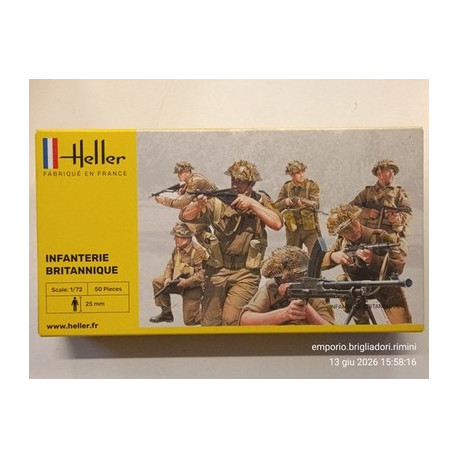 Heller 1/72 British Infantry Fanteria Britannica Soldatini Set art.49604