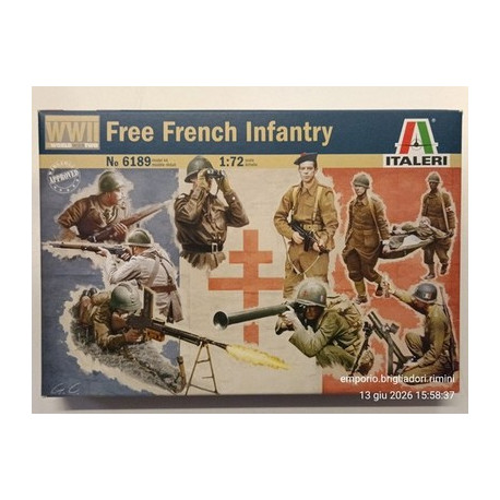 Italeri 6189 1/72 Free French Infantry Soldatini Fanteria Francese Libera WWII