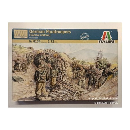 Italeri 6134 1/72 German Paratroopers Tropical Uniform Soldatini Paracadutisti