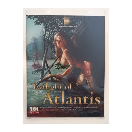 Twilight of Atlantis D&D 3.0 d20 System Avalanche Press 2001 Manuale Raro NM