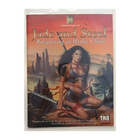 Jade and Steel Roleplaying Mythic China D&D 3.0 d20 System Avalanche Press NM