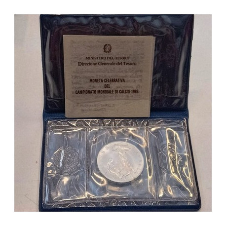 500 Lire Argento 1986 MONDIALI CALCIO MESSICO FDC Confezione Originale Zecca IPZ