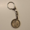 Portachiavi Vintage Moneta 500 Lire Argento 1961 Quadriga Unità d'Italia Epoca A
