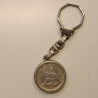Portachiavi Vintage Moneta 500 Lire Argento 1961 Quadriga Unità d'Italia Epoca B