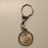 Portachiavi Vintage Moneta 500 Lire Argento 1961 Quadriga Unità d'Italia Epoca C
