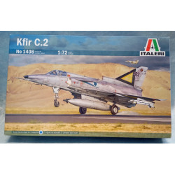 Italeri 1408 Kfir C.2 IAF Israeli Air Force 1:72 Plastic Model Kit Jet Nuovo