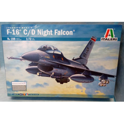 ITALERI 188 F-16 C/D Night Falcon 1:72 Model Kit Aereo Jet Militare Nuovo MIB