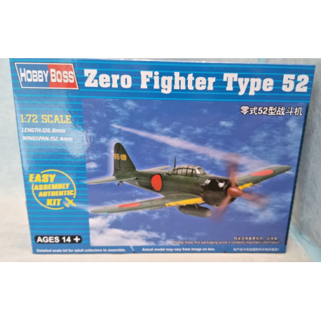Hobby Boss 80241 Zero Fighter Type 52 Modellino Aereo 1:72 Easy Assembly Nuovo