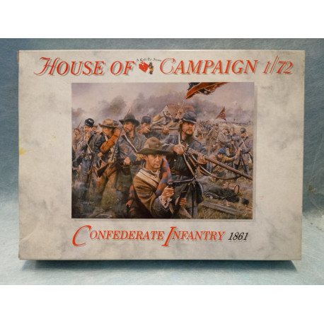 A CALL TO ARMS 1:72 Confederate Infantry 1861 House of Campaign Soldatini ACW